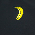 Banana Embroidery Sweatshirt Black Close up