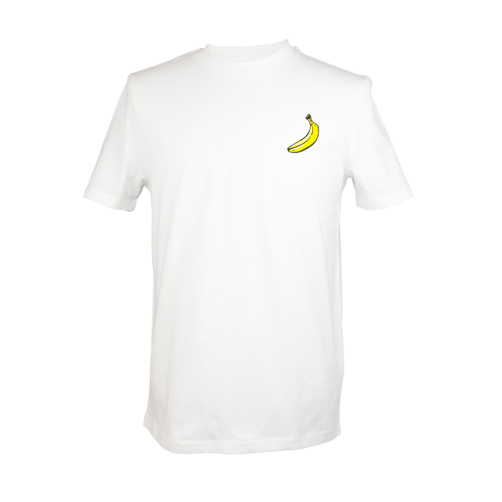 T-Shirt with embroidered banana by The Embroidery Crew