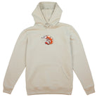 A Sand colored Hoodie with Shrimp Embroidery