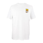 White T-Shirt with embroidered Cereals design by The Embroidery Crew
