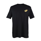 Black T-Shirt with embroidered Hotdog design by The Embroidery Crew